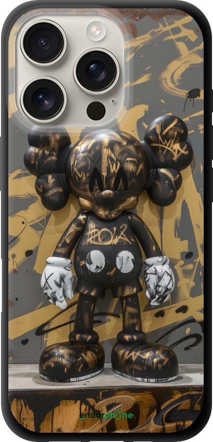 TPU чехол Bronze kaws для Apple iPhone 16 Pro - 6097b-3708 изображение 