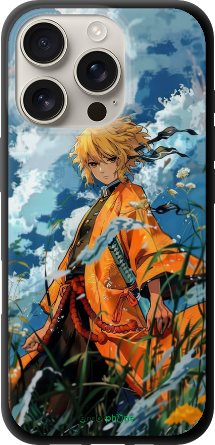 TPU чехол Zenitsu Agatsuma для Apple iPhone 16 Pro - 6117b-3708 изображение 