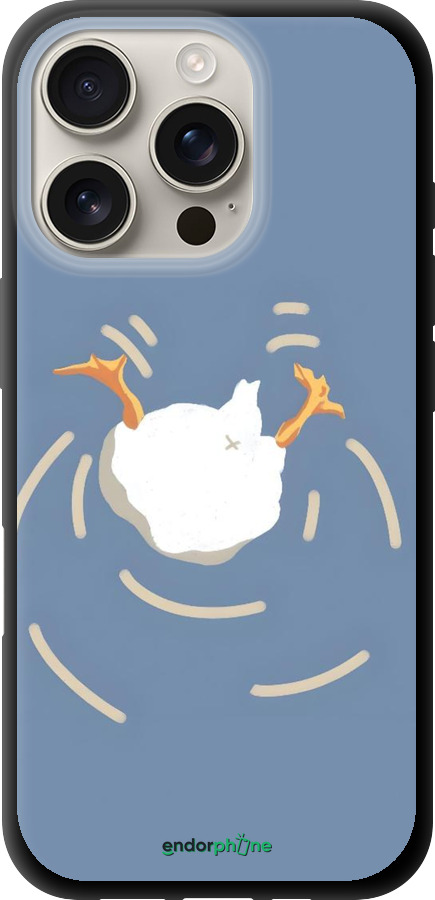 TPU чехол Гусь ныряет для Apple iPhone 16 Pro - 6275b-3708 изображение 