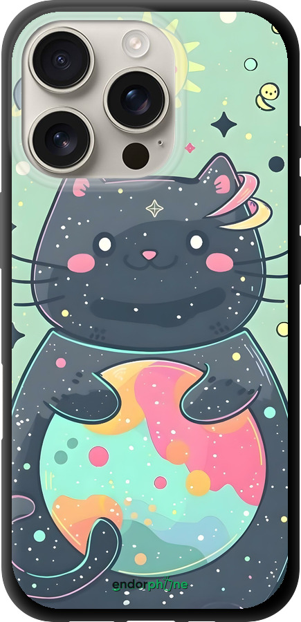 TPU чехол Милый котик для Apple iPhone 16 Pro - 6364b-3708 изображение 