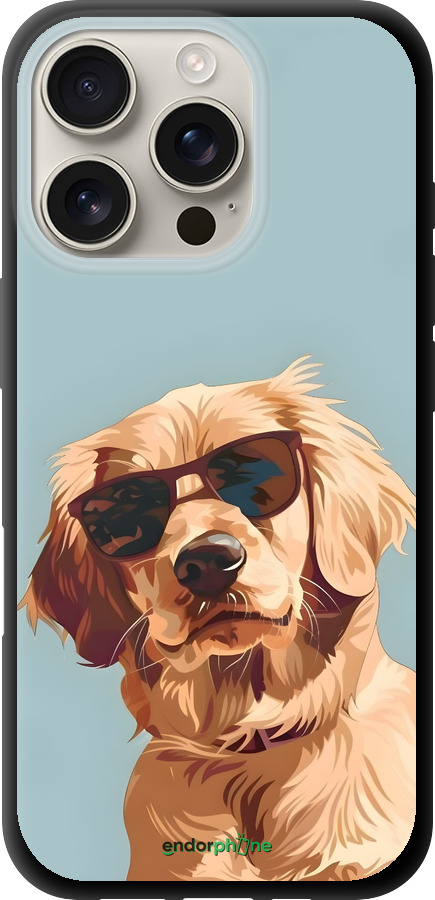 TPU чехол Пес в очках для Apple iPhone 16 Pro - 6381b-3708 изображение 