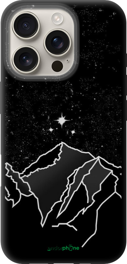 TPU чехол Мінімалістичний гірський краєвид для Apple iPhone 16 Pro - 6438b-3708 изображение 