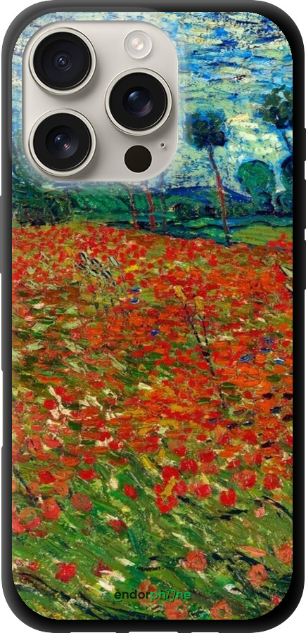 TPU чехол Винсент Ван Гог-Маковое поле для Apple iPhone 16 Pro - 6466b-3708 изображение 