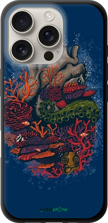 TPU чехол Сердце моря для Apple iPhone 16 Pro - 6506b-3708 изображение 