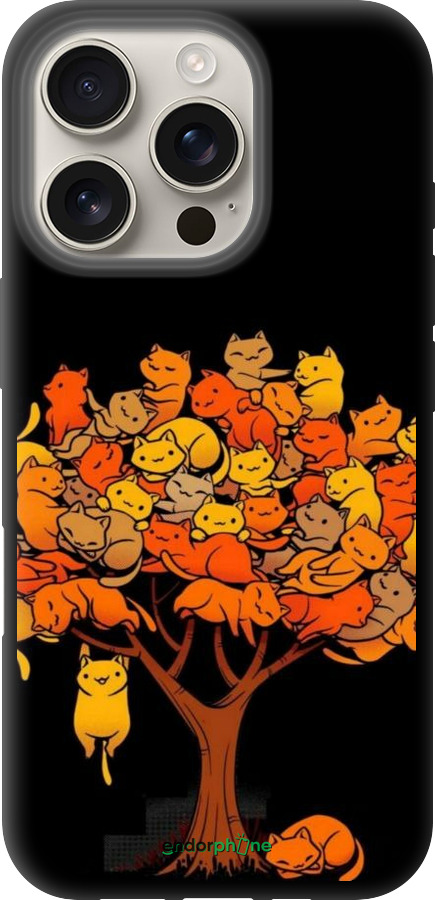 TPU чехол Дерево и котики для Apple iPhone 16 Pro - 6516b-3708 изображение 