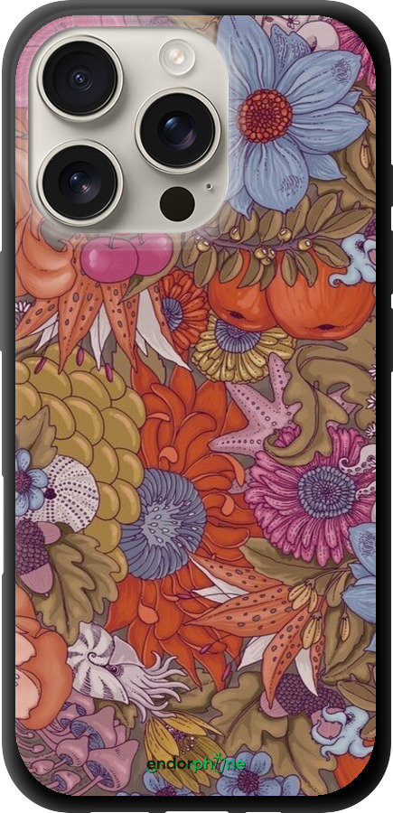 TPU чехол Абстрактные цветы для Apple iPhone 16 Pro - 6526b-3708 изображение 