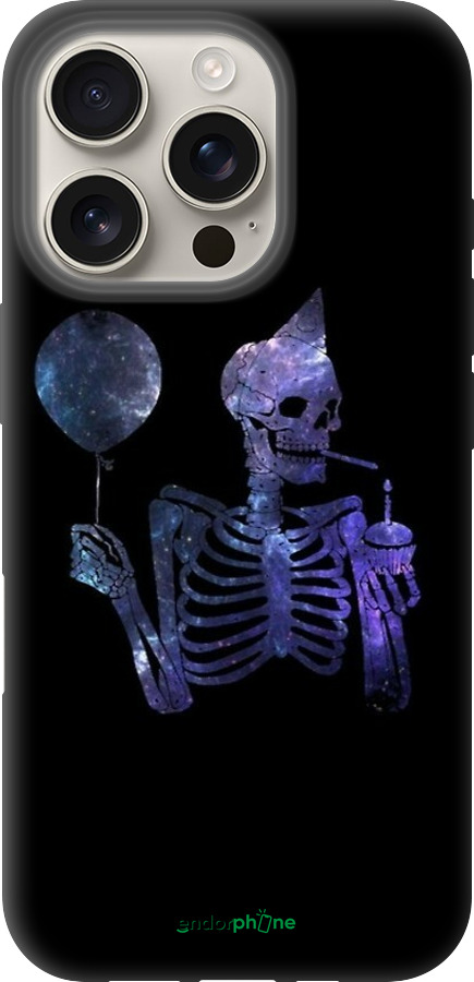 TPU чехол Скелетное искусство для Apple iPhone 16 Pro - 6536b-3708 изображение 