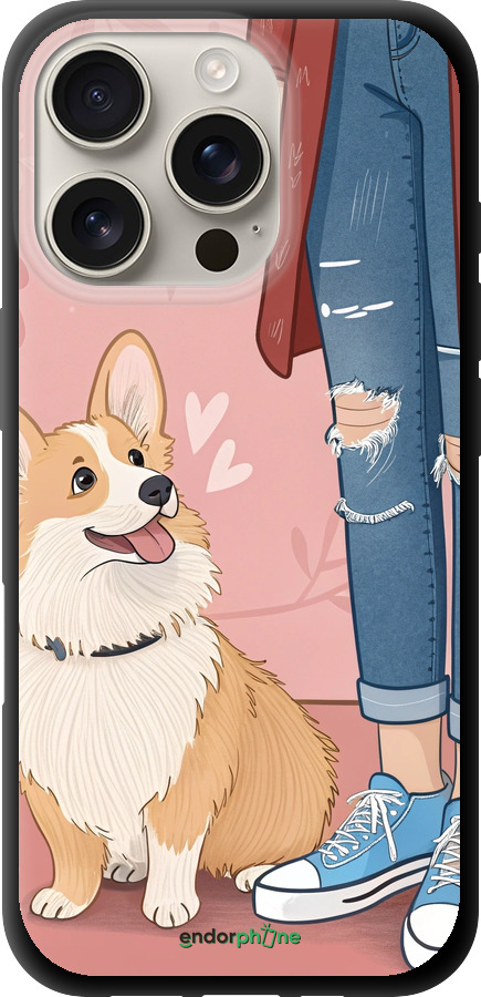 TPU чехол Корги 3 для Apple iPhone 16 Pro - 6707b-3708 изображение 