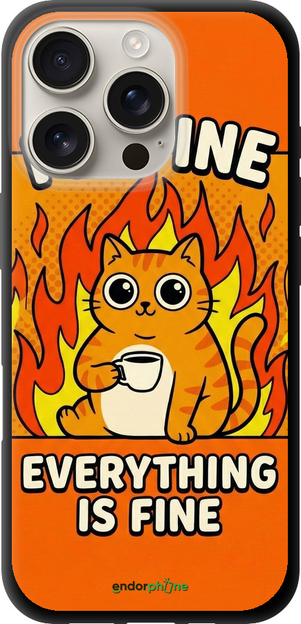 TPU чехол Funny Cat для Apple iPhone 16 Pro - 6786b-3708 изображение 