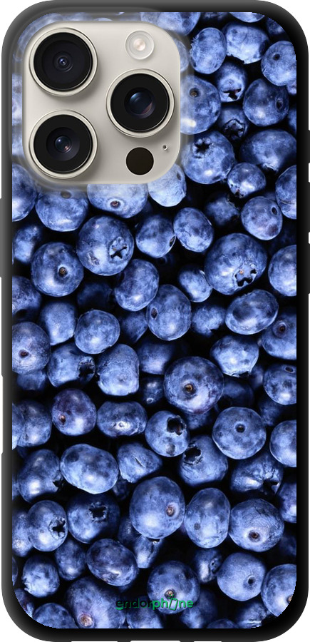 TPU чехол Чорниця для Apple iPhone 16 Pro - 851b-3708 изображение 