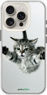 Чехол Bumper чехол Летящий котёнок для Apple iPhone 16 Pro - 2322pc-3708 изображение 