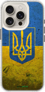 Чехол Bumper чехол Флаг и герб Украины 2 для Apple iPhone 16 Pro - 378pc-3708 изображение 