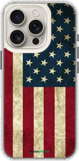 Чехол Bumper чехол Флаг США для Apple iPhone 16 Pro - 395pc-3708 изображение 