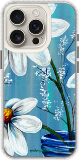 Чохол Bumper чехол Красиві арт-ромашки для Apple iPhone 16 Pro - 4031pc-3708 изображение 