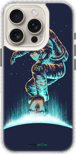 Чехол Bumper чехол Космонавт на скейтборде для Apple iPhone 16 Pro - 4145pc-3708 изображение 