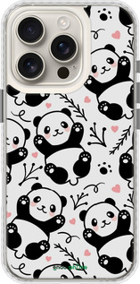 Чехол Bumper чехол Панды для Apple iPhone 16 Pro - 4318pc-3708 изображение 