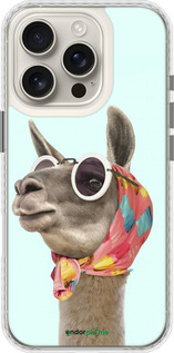 Чехол Bumper чехол Модная лама для Apple iPhone 16 Pro - 4479pc-3708 изображение 