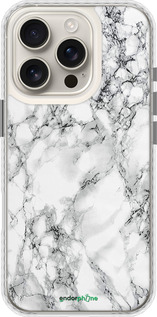 Чехол Bumper чехол Мрамор белый для Apple iPhone 16 Pro - 4480pc-3708 изображение 