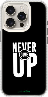 Чехол Bumper чехол Никогда не сдавайся для Apple iPhone 16 Pro - 4572pc-3708 изображение 