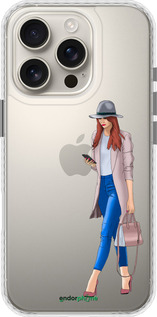 Чехол Bumper чехол Девушка 1 для Apple iPhone 16 Pro - 4751pc-3708 изображение 