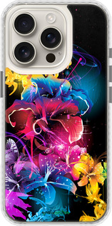 Чехол Bumper чехол Абстрактные цветы для Apple iPhone 16 Pro - 511pc-3708 изображение 