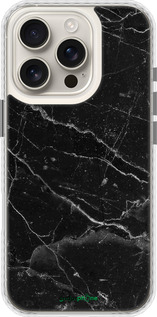 Чехол Bumper чехол Черный мрамор v2 для Apple iPhone 16 Pro - 5568pc-3708 изображение 