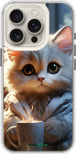 Чехол Bumper чехол White cat для Apple iPhone 16 Pro - 5646pc-3708 изображение 