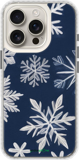 Чехол Bumper чехол Снежинки для Apple iPhone 16 Pro - 5821pc-3708 изображение 