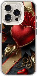 Чехол Bumper чехол Сердечки v2 для Apple iPhone 16 Pro - 5832pc-3708 изображение 