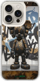 Чехол Bumper чехол Bronze kaws v2 для Apple iPhone 16 Pro - 6098pc-3708 изображение 