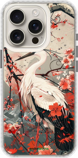 Чохол Bumper чехол Лелека у цвіту сакури для Apple iPhone 16 Pro - 6109pc-3708 изображение 