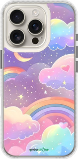 Чехол Bumper чехол Облака и радуга для Apple iPhone 16 Pro - 6312pc-3708 изображение 