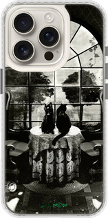 Чехол Bumper чехол Череп и коты для Apple iPhone 16 Pro - 6432pc-3708 изображение 