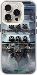 Чехол Bumper чехол Линкор, world of tanks, wargaming, военный корабль для Apple iPhone 16 Pro - 6453pc-3708 изображение 