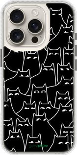 Чехол Bumper чехол С изображением кошек для Apple iPhone 16 Pro - 6470pc-3708 изображение 