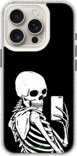 Чехол Bumper чехол Скелет делает Selfie для Apple iPhone 16 Pro - 6535pc-3708 изображение 