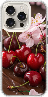 Чехол Bumper чехол Вишня в шоколаде для Apple iPhone 16 Pro - 6698pc-3708 изображение 