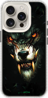 Чохол Bumper чехол Диявольський вовк для Apple iPhone 16 Pro - 833pc-3708 изображение 