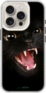 Чохол Bumper чехол Чорна кішка для Apple iPhone 16 Pro - 932pc-3708 изображение 
