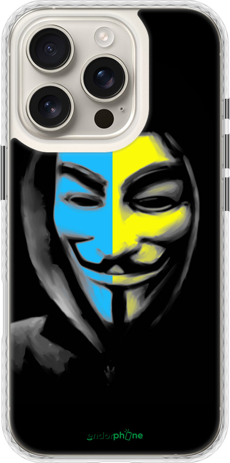 Чехол Bumper чехол Украинский анонимус для Apple iPhone 16 Pro - 1062pc-3708 изображение 