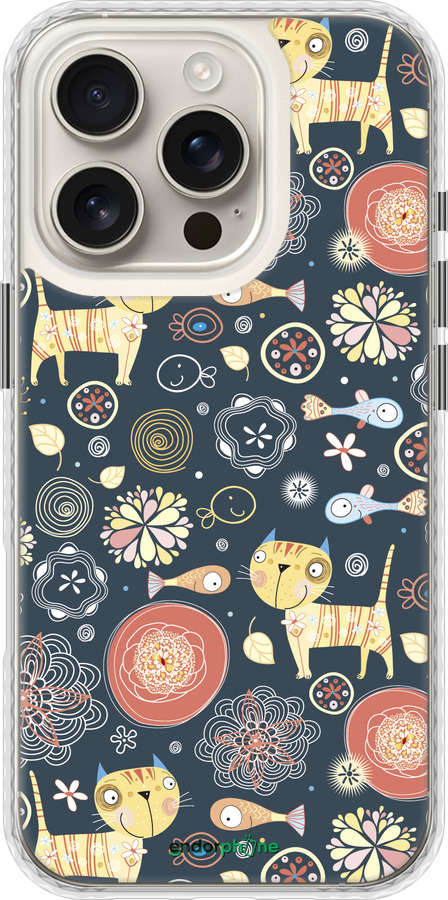 Чехол Bumper чехол Котята v4 для Apple iPhone 16 Pro - 1224pc-3708 изображение 