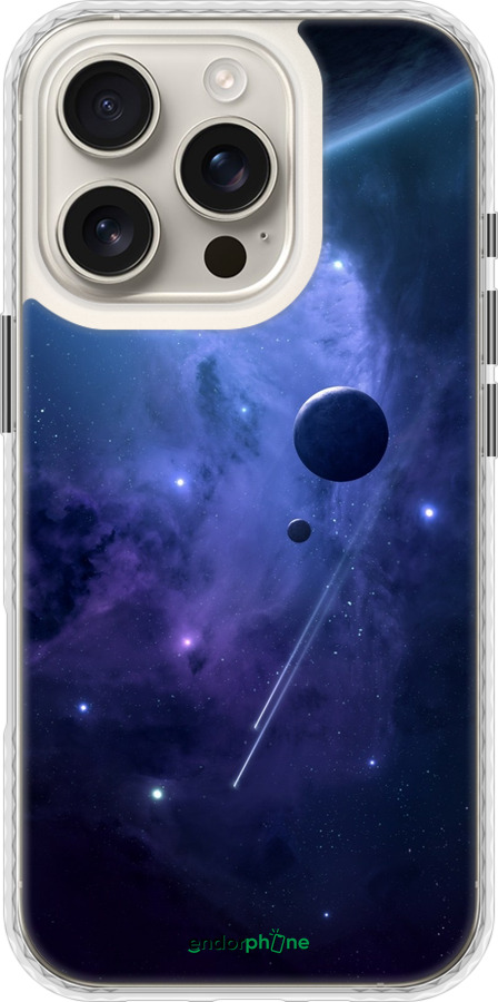 Чохол Bumper чехол Планети в синьому космосі для Apple iPhone 16 Pro - 171pc-3708 изображение 