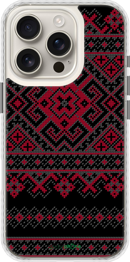 Чехол Bumper чехол Вышиванка 52 для Apple iPhone 16 Pro - 1763pc-3708 изображение 