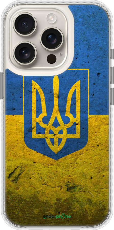 Чехол Bumper чехол Флаг и герб Украины 2 для Apple iPhone 16 Pro - 378pc-3708 изображение 