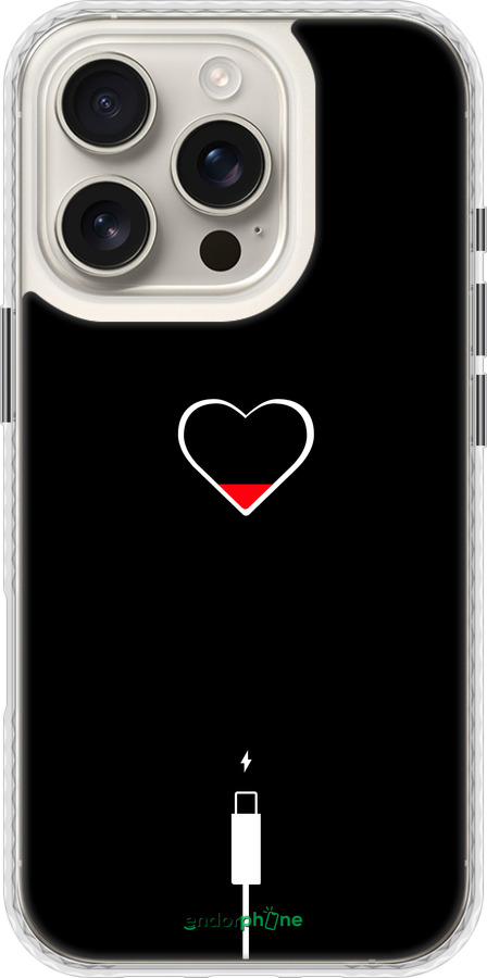 Чехол Bumper чехол Подзарядка сердца для Apple iPhone 16 Pro - 4274pc-3708 изображение 