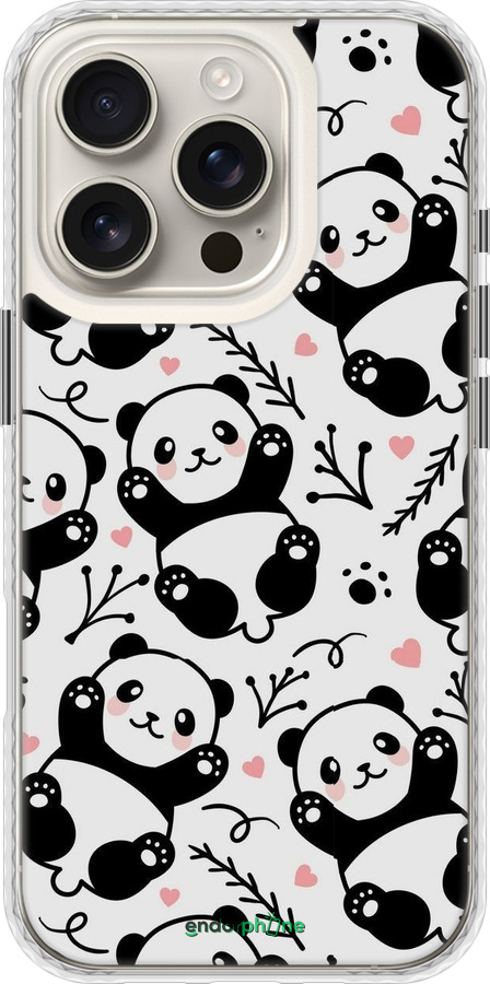 Чехол Bumper чехол Панды для Apple iPhone 16 Pro - 4318pc-3708 изображение 
