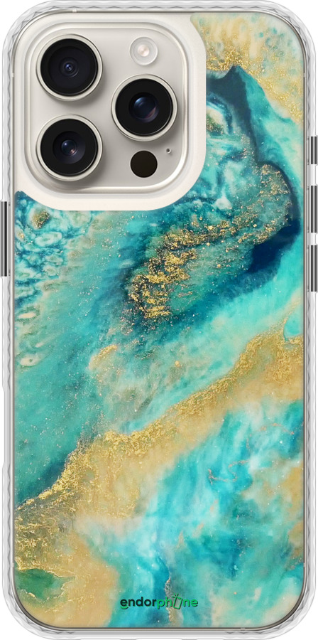 Чехол Bumper чехол Green marble для Apple iPhone 16 Pro - 4365pc-3708 изображение 