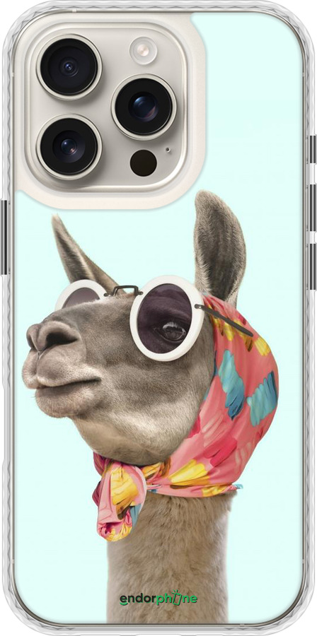 Чехол Bumper чехол Модная лама для Apple iPhone 16 Pro - 4479pc-3708 изображение 