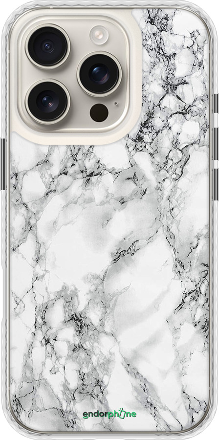 Чехол Bumper чехол Мрамор белый для Apple iPhone 16 Pro - 4480pc-3708 изображение 