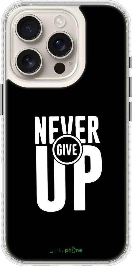 Чехол Bumper чехол Никогда не сдавайся для Apple iPhone 16 Pro - 4572pc-3708 изображение 